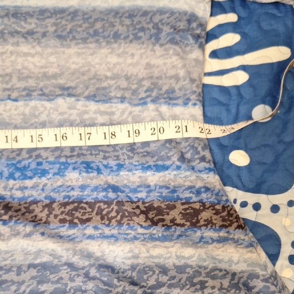 Ruby Rd. Blue and Gray Patterned Tunic - Picture 8 of 9